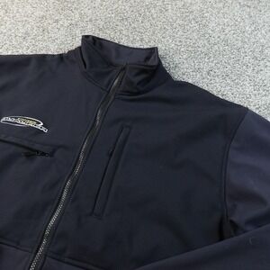 Bass Pro Shops Jacket Mens 2XLT Blue Pro Qualifier Windstopper Softshell Coat‎